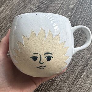 UO Taza Celestial Sun Face Ceramic Mug